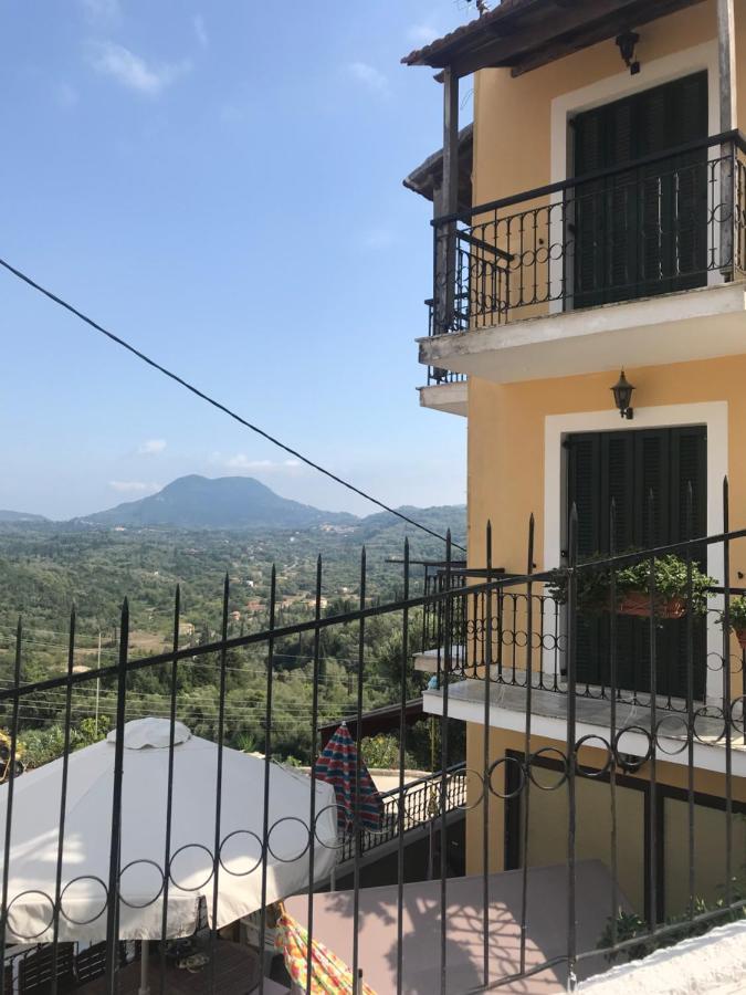 Schoenes Familienappartement In Pelekas, Corfu Mit Meerblick Exterior foto